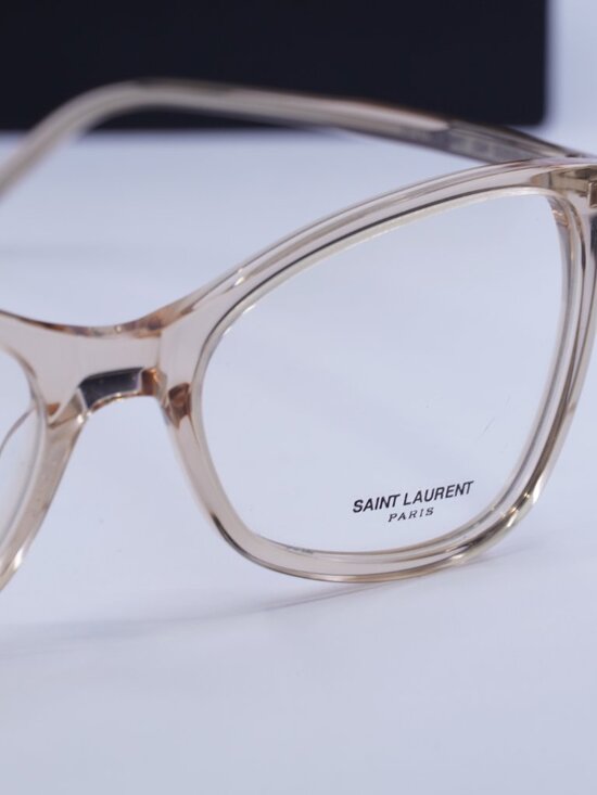 Saint Laurent SL478JERRY 004 Butterfly Eyeglasses 53mm – Transparent Peach